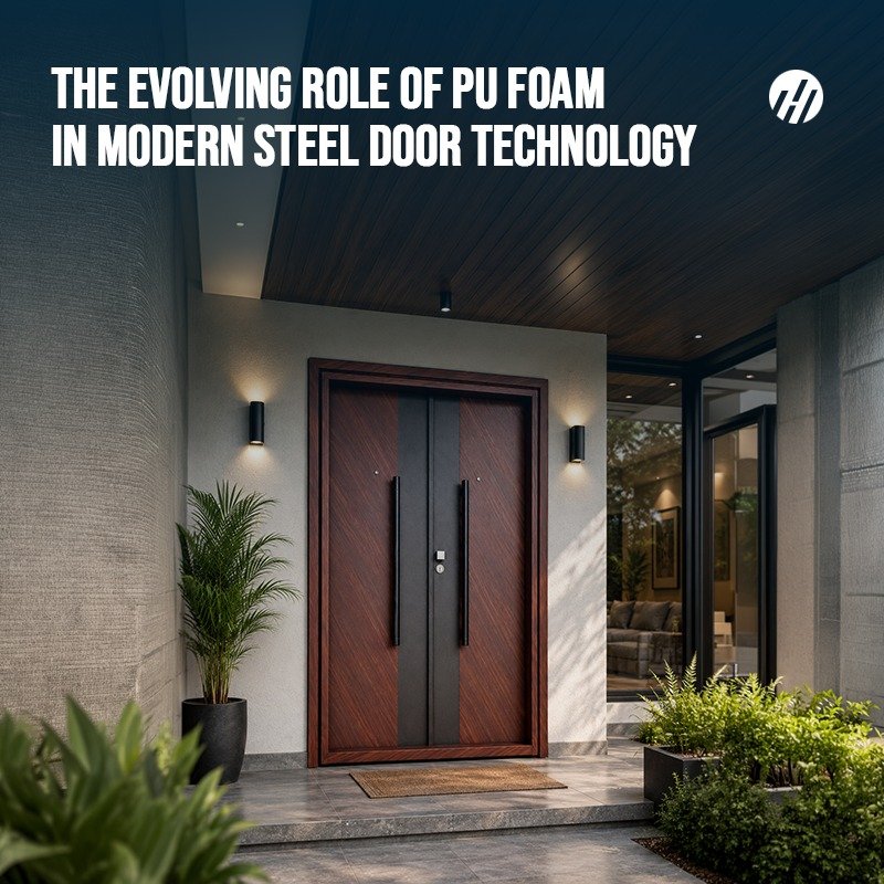 
								PU foam steel doors